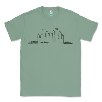 Sage pittsburgh skyline city Classic Tee - artisFamous