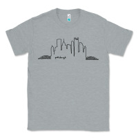 Heather Grey pittsburgh skyline city Classic Tee - artisFamous