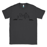 Smoke pittsburgh skyline city Classic Tee - artisFamous