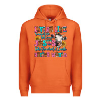 Carrot living life somewhere between jesus take the wheel Premium Hoodie - AdoDesignShop