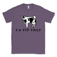 Lavender i'd tip that funny cow tipping design Classic Tee - artisFamous
