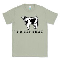 Matcha i'd tip that funny cow tipping design Classic Tee - artisFamous