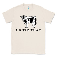 Natural i'd tip that funny cow tipping design Classic Tee - artisFamous