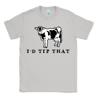 Moon Dust i'd tip that funny cow tipping design Classic Tee - artisFamous