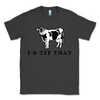 Smoke i'd tip that funny cow tipping design Classic Tee - artisFamous