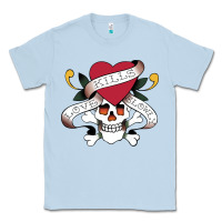 Dusty Blue Funny Ed Hardy Sarcasme Saying New Classic Tee - artisFamous
