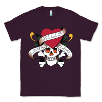 Plum Funny Ed Hardy Sarcasme Saying New Classic Tee - artisFamous