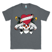 Charcoal Heather Funny Ed Hardy Sarcasme Saying New Classic Tee - artisFamous