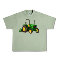 Oil Green farm tractor Urban Heavy Tee - Artiststas