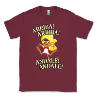 Burgundy Funny Speedy Arriba arriba New Classic Tee - artisFamous