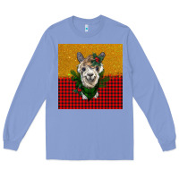 Colony Blue christmas alpacas Long Sleeve Tee - BarkalooDesign
