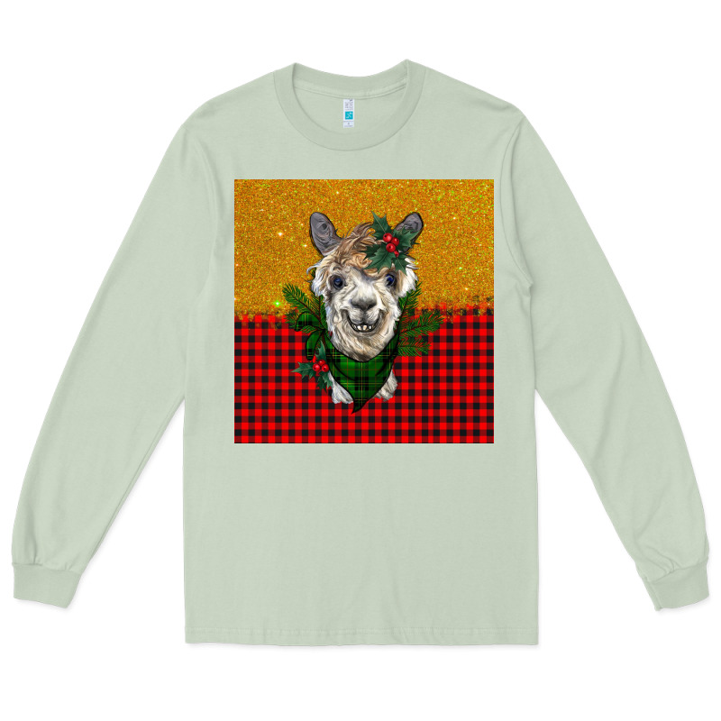 Christmas Alpacas Long Sleeve Tee by BarkalooDesign | Teevron