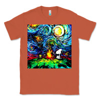 Copper starry night print van gogh parody Classic Tee - artisFamous