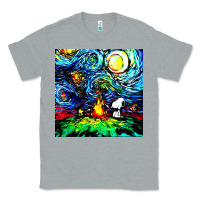 Heather Grey starry night print van gogh parody Classic Tee - artisFamous