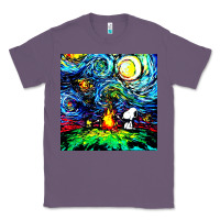 Lavender starry night print van gogh parody Classic Tee - artisFamous