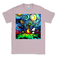 Lilac starry night print van gogh parody Classic Tee - artisFamous