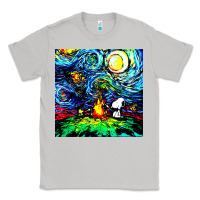 Moon Dust starry night print van gogh parody Classic Tee - artisFamous