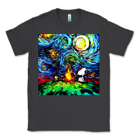 Smoke starry night print van gogh parody Classic Tee - artisFamous