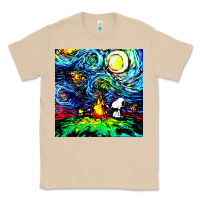 Mushroom starry night print van gogh parody Classic Tee - artisFamous