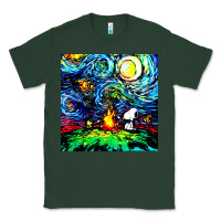 Sports Green starry night print van gogh parody Classic Tee - artisFamous