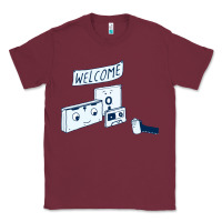 Burgundy analog retirement Classic Tee - artisFamous