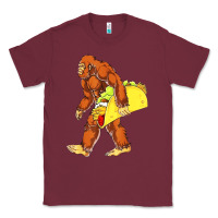 Burgundy bigfoot carrying taco Classic Tee - artisFamous