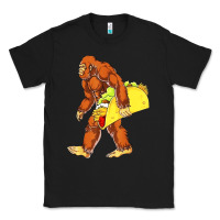 Black bigfoot carrying taco Classic Tee - artisFamous