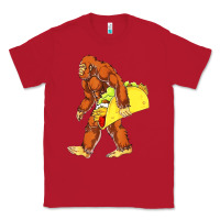 Red bigfoot carrying taco Classic Tee - artisFamous