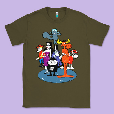 Rocky & Bullwinkle And Friends Classic Tee Designed By Artisfamous
