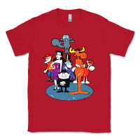Red rocky & bullwinkle and friends Classic Tee - artisFamous