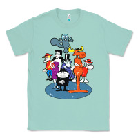Seafoam rocky & bullwinkle and friends Classic Tee - artisFamous
