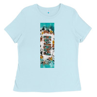 Baby Blue mimi sunflower cowhide leopard  pen wrap Ladies Tee - Artiststas