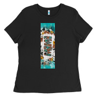 Black mimi sunflower cowhide leopard  pen wrap Ladies Tee - Artiststas