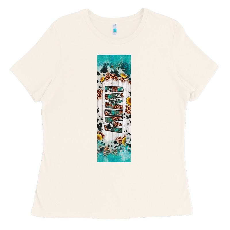 Mimi Sunflower Cowhide Leopard  Pen Wrap Ladies Tee by Artiststas | Teevron