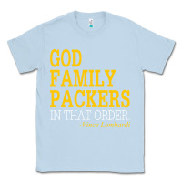 Dusty Blue god family packers in that order Classic Tee - artisFamous