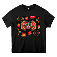 Black sugar skull tumbler Heavy Core Tee - BundleAndBundleShop