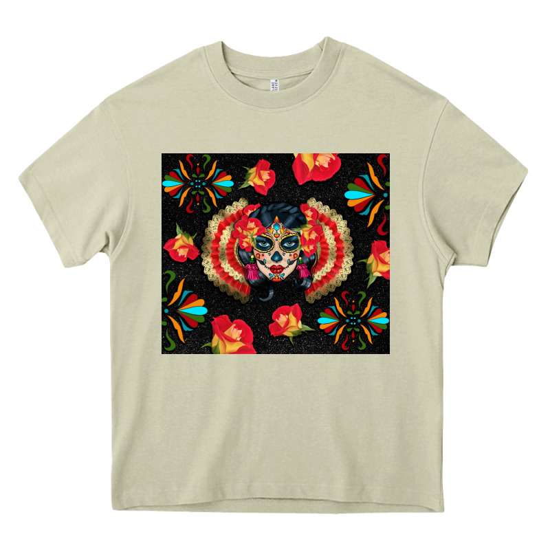 Sugar Skull Tumbler Heavy Core Tee by BundleAndBundleShop | Teevron