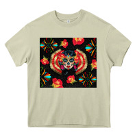 Mossy sugar skull tumbler Heavy Core Tee - BundleAndBundleShop