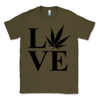 Army Green love weed 420 Classic Tee - artisFamous