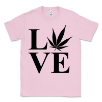 Bubblegum Pink love weed 420 Classic Tee - artisFamous