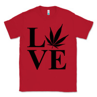 Red love weed 420 Classic Tee - artisFamous