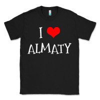 Black i love almaty city Classic Tee - artisFamous