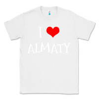 White i love almaty city Classic Tee - artisFamous