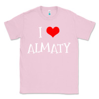 Bubblegum Pink i love almaty city Classic Tee - artisFamous