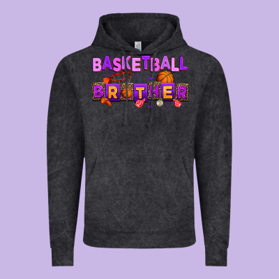 Basketball Brother Vintage Hoodie Designed By Adodesignshop