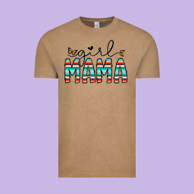 Girl Mama Vintage Tee Designed By Cowhidedigitalart