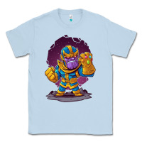 Dusty Blue cartoons super hero Strong Hands Classic Tee - artisFamous