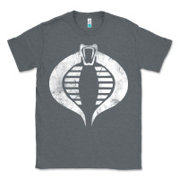 Charcoal Heather vintage cobra symbol Classic Tee - artisFamous