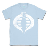 Dusty Blue vintage cobra symbol Classic Tee - artisFamous