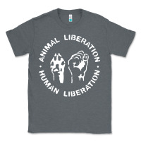 Charcoal Heather animal liberation Classic Tee - artisFamous